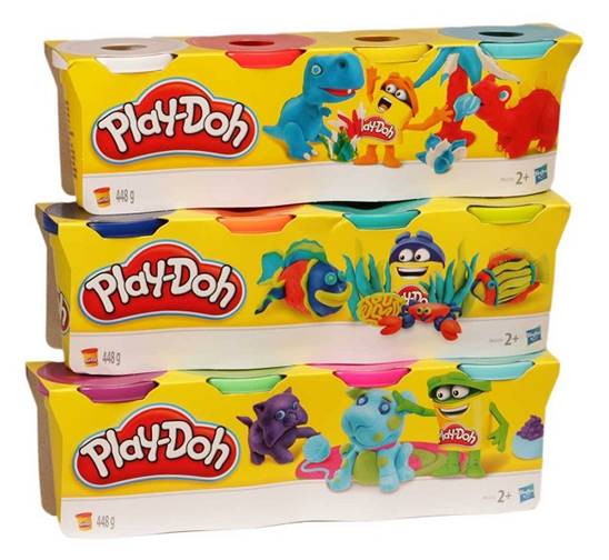 PLAYDOH B5517EU4 PLAYDOH 4 VASETTI