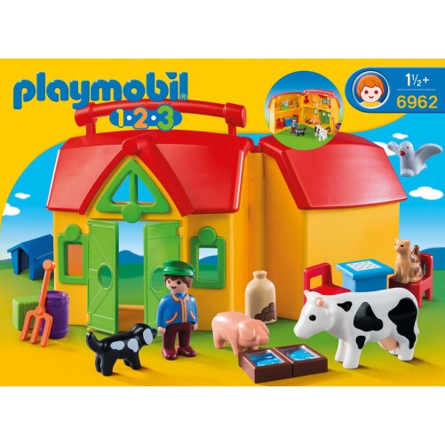 PLAYMOBIL 6962 FATTORIA PORTATILE APRI E GIOCA