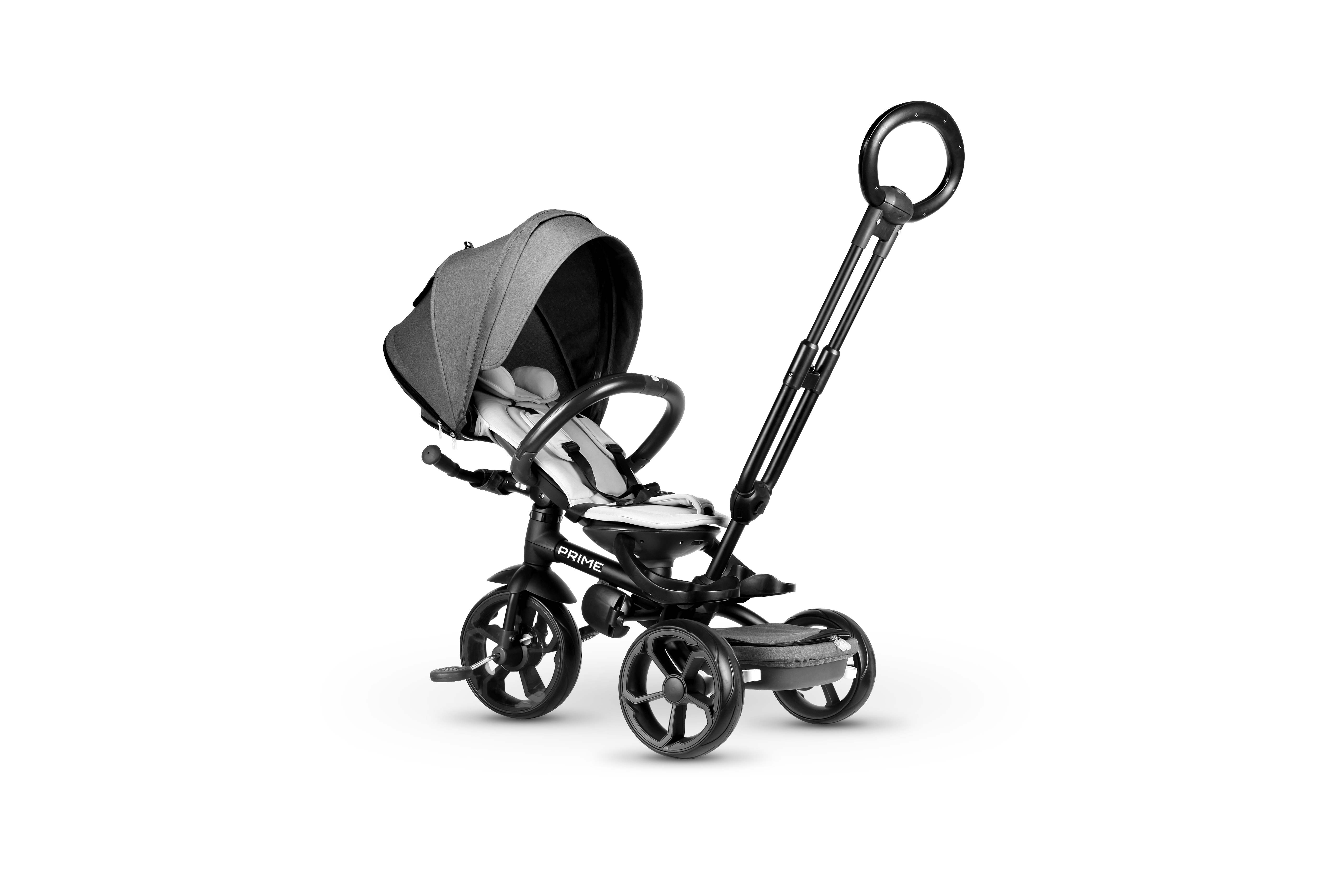 REAL BABY QP10008 TRICICLO PRIME GRIGIO 6 IN 1