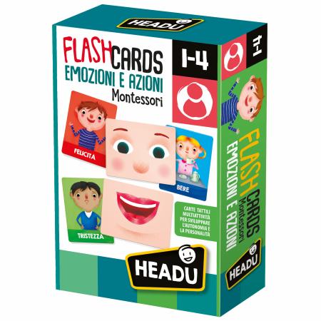 HEADU IT23103 FLASHCARDS MONTESSORI EMOZIONI E AZIONI