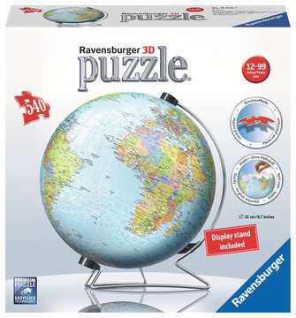 RAVENSBURGER 12436 PUZZLEBALL GLOBO 3D 540 PEZZI