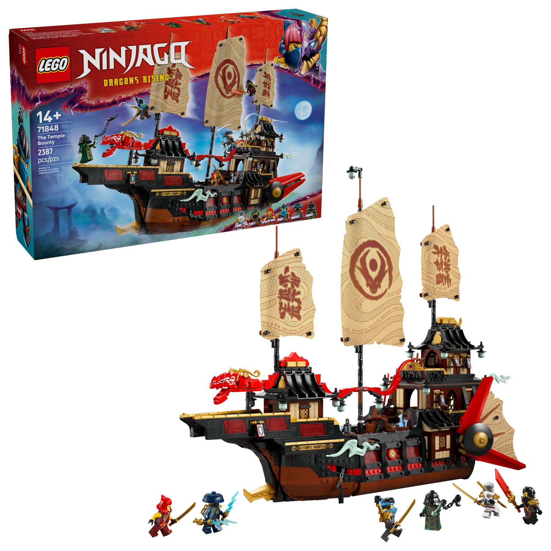 LEGO 71848 IL BOUNTY DEL TEMPIO NINJAGO