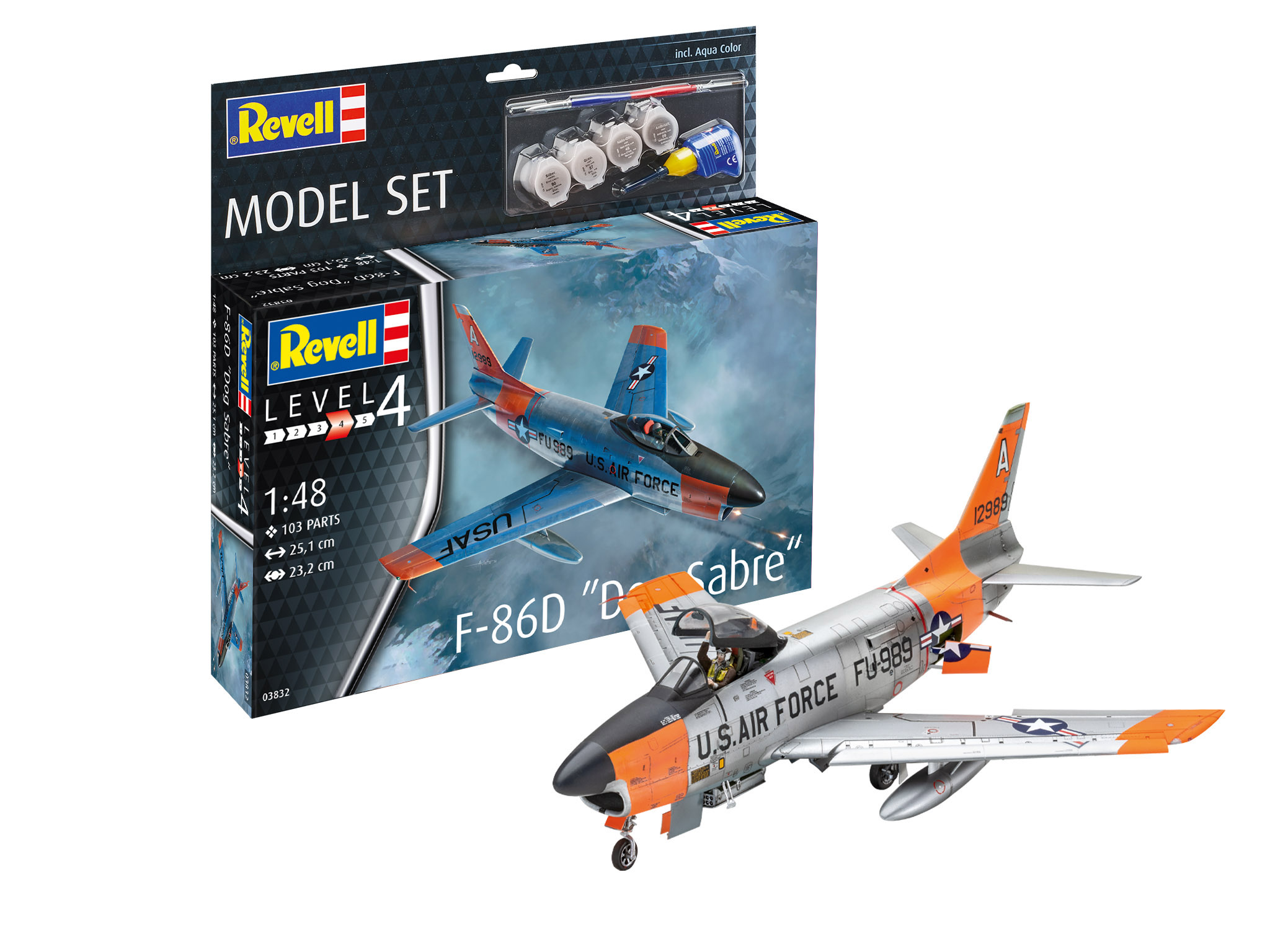 REVELL 63832 KIT DI MONTAGGIO F-86D "DOG SABRE" SCALA 1/48