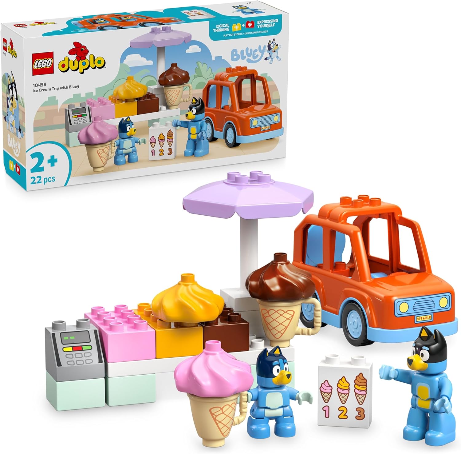 LEGO 10458 VISITA ALLA GELATERIA DI BLUEY DUPLO