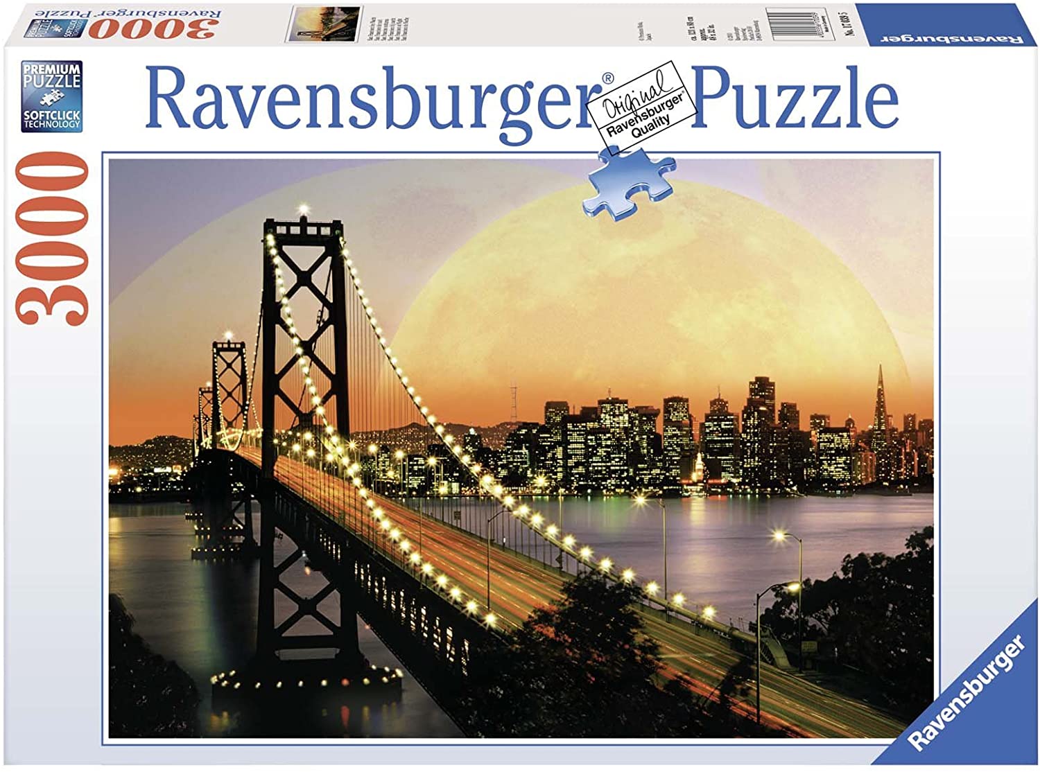 RAVENSBURGER 17039 PUZZLE DA 3000 PZ. SAN FRANCISCO NOTTURNA