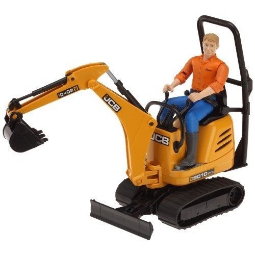 BRUDER 62002 JCB MICRO ESCAVATORE 8010 CTS CON FIGURA