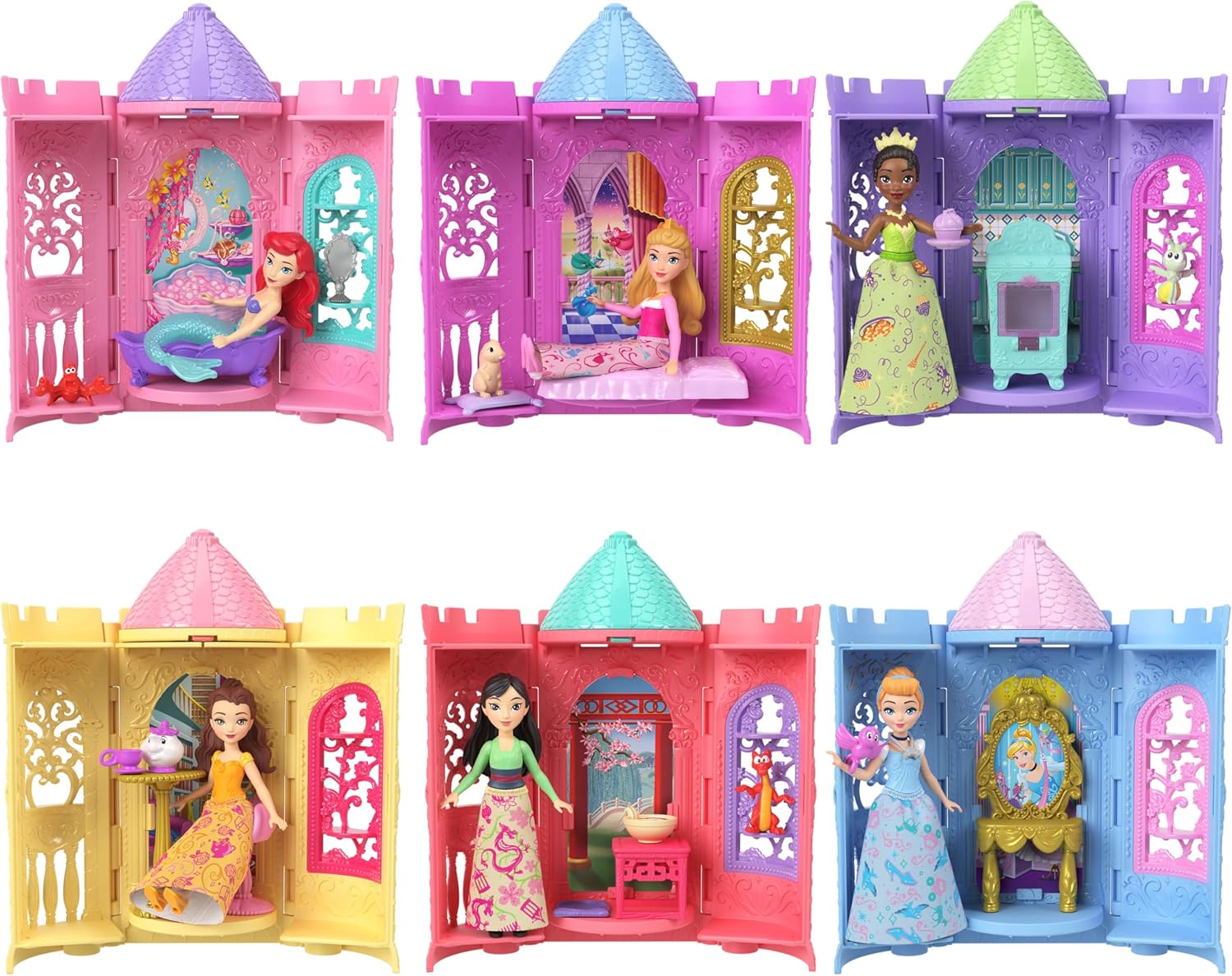 MATTEL JBL46 DISNEY PRINCESS CASTELLO A SORPRESA