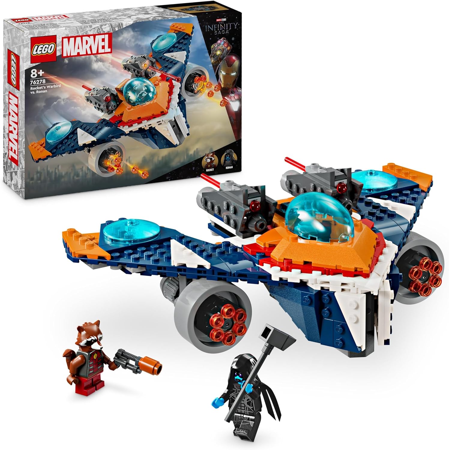 LEGO 76278 WARBIRD DI ROCKET VS RONAN MARVEL