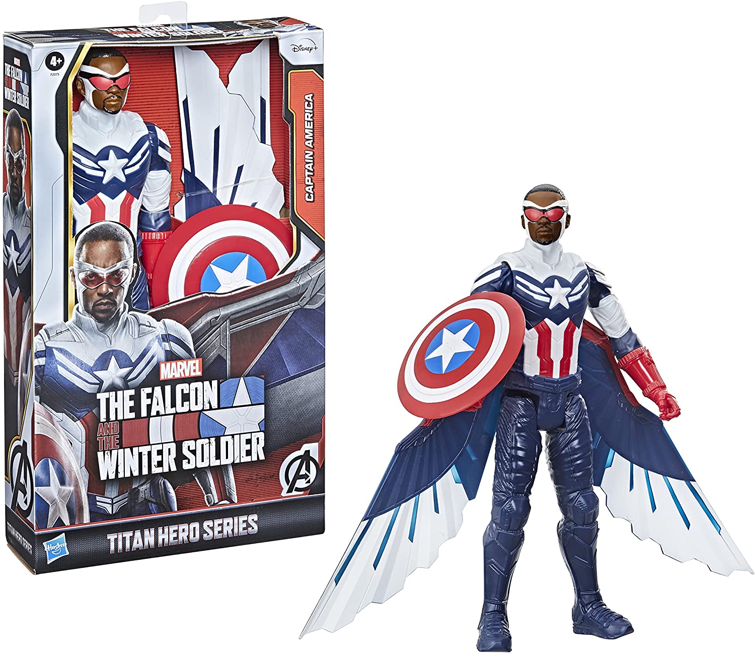 HASBRO F20755LO AVENGERS TITAN IRON CAPTAIN AMERICA CM.30