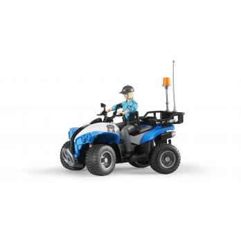 BRUDER 63010 QUAD POLIZIA CON POLIZIOTTA