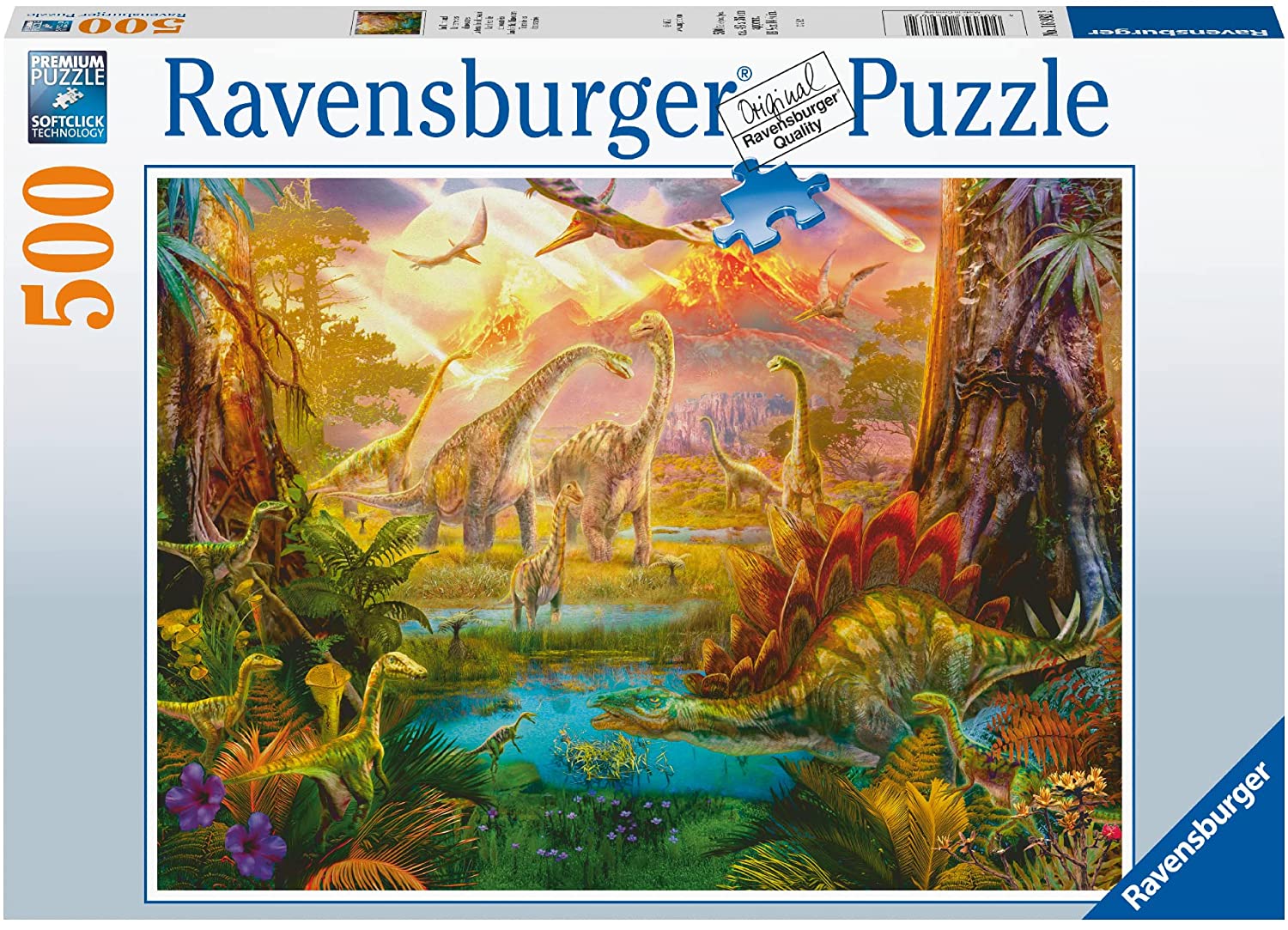 RAVENSBURGER 16983 PUZZLE DA 500 PZ. LA TERRA DEI DINOSAURI