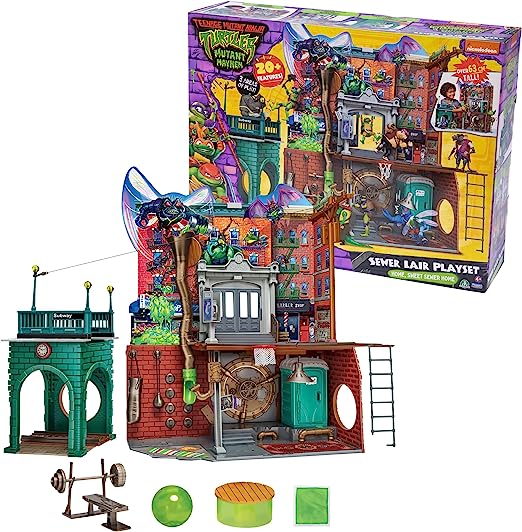 GIOCHI PREZIOSI TU802000 QUARTIER GENERALE TURTLES PLAYSET