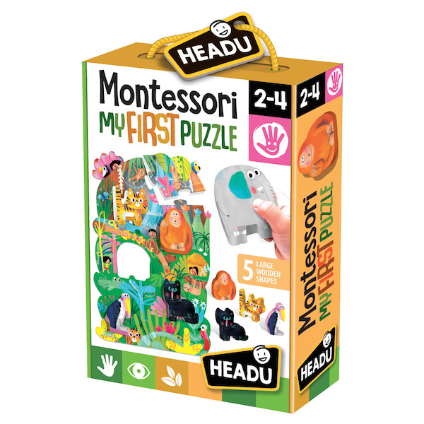 HEADU IT22380 MONTESSORI FIRST PUZZLE THE JUNGLE