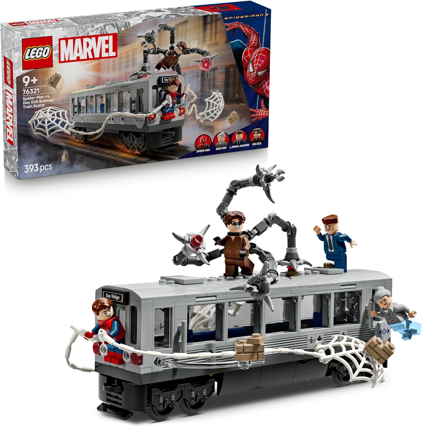 LEGO 76321 SPIDER MAN CONTRO DOC OCK DUELLO SUL TRENO SUPER HEROES