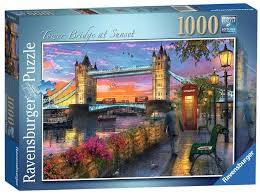 RAVENSBURGER 15033 PUZZLE DA 1000 PZ. TOWER BRIDGE AL TRAMONTO