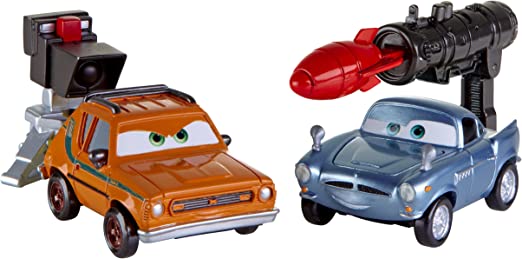 MATTEL V4247 CARS ACTION AGENT GRIMM + FINN MCMISSILE