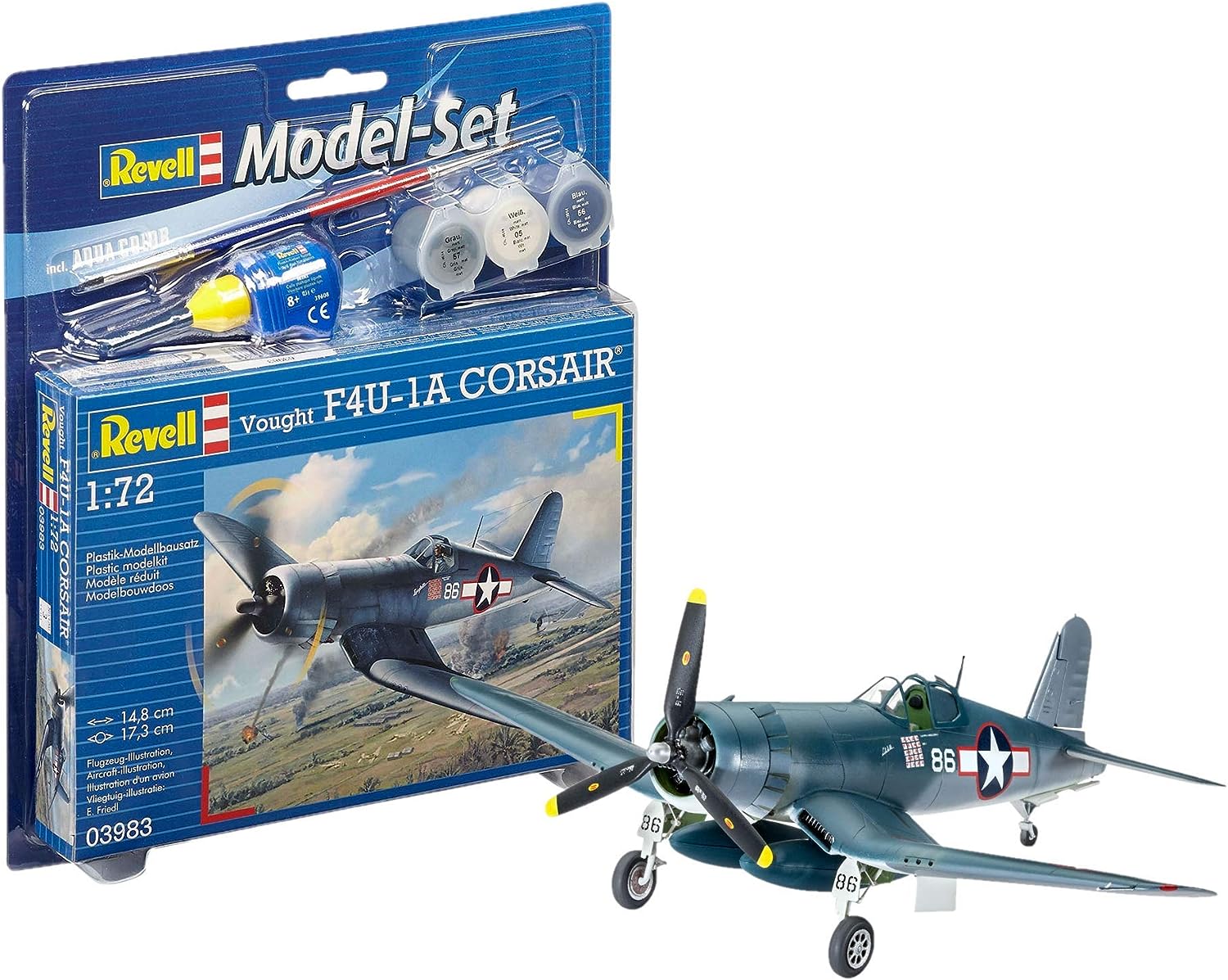 REVELL 63983 KIT DI MONTAGGIO VOUGHT F4-ID CORSAIR SCALA 1/72