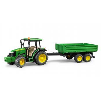 BRUDER 02108 JOHN DEERE 5115M CION RIMORCHIO