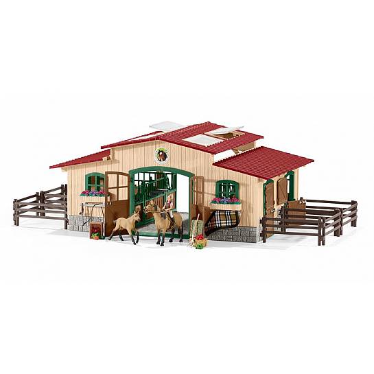 SCHLEICH 2542195 MANEGGIO CON CAVALLI E ACCESSORI