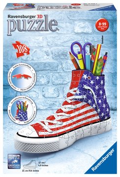 RAVENSBURGER 12549 PUZZLE 3D SNEAKER AMERICAN STYLE