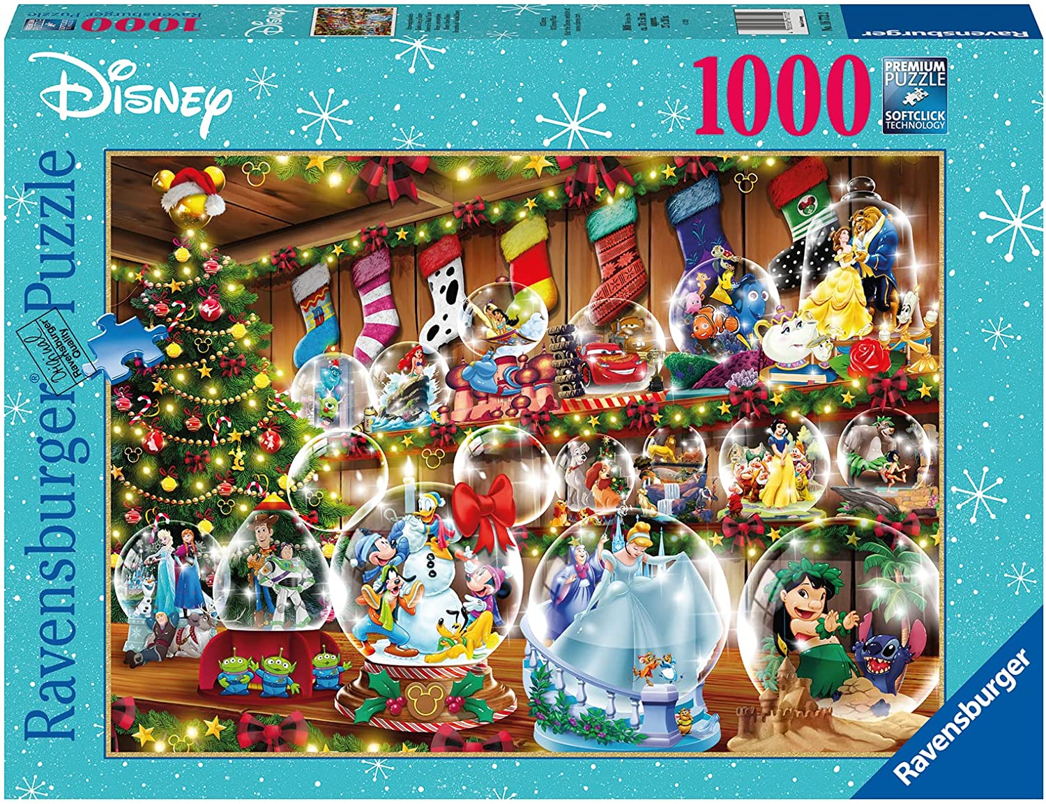 RAVENSBURGER 16772 PUZZLE DA 1000 PZ, DISNEY CHRISTMAS