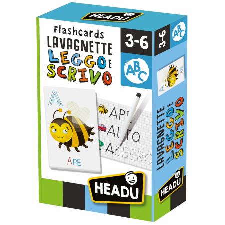 HEADU IT23769 FLASHCARDS LAVAGNETTA LEGGO E SCRIVO