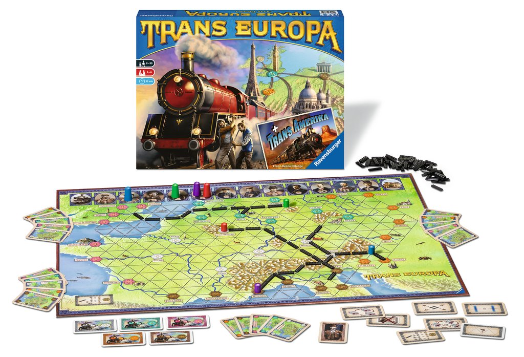 RAVENSBURGER 26054 TRANS EUROPA + TRANS AMERICA