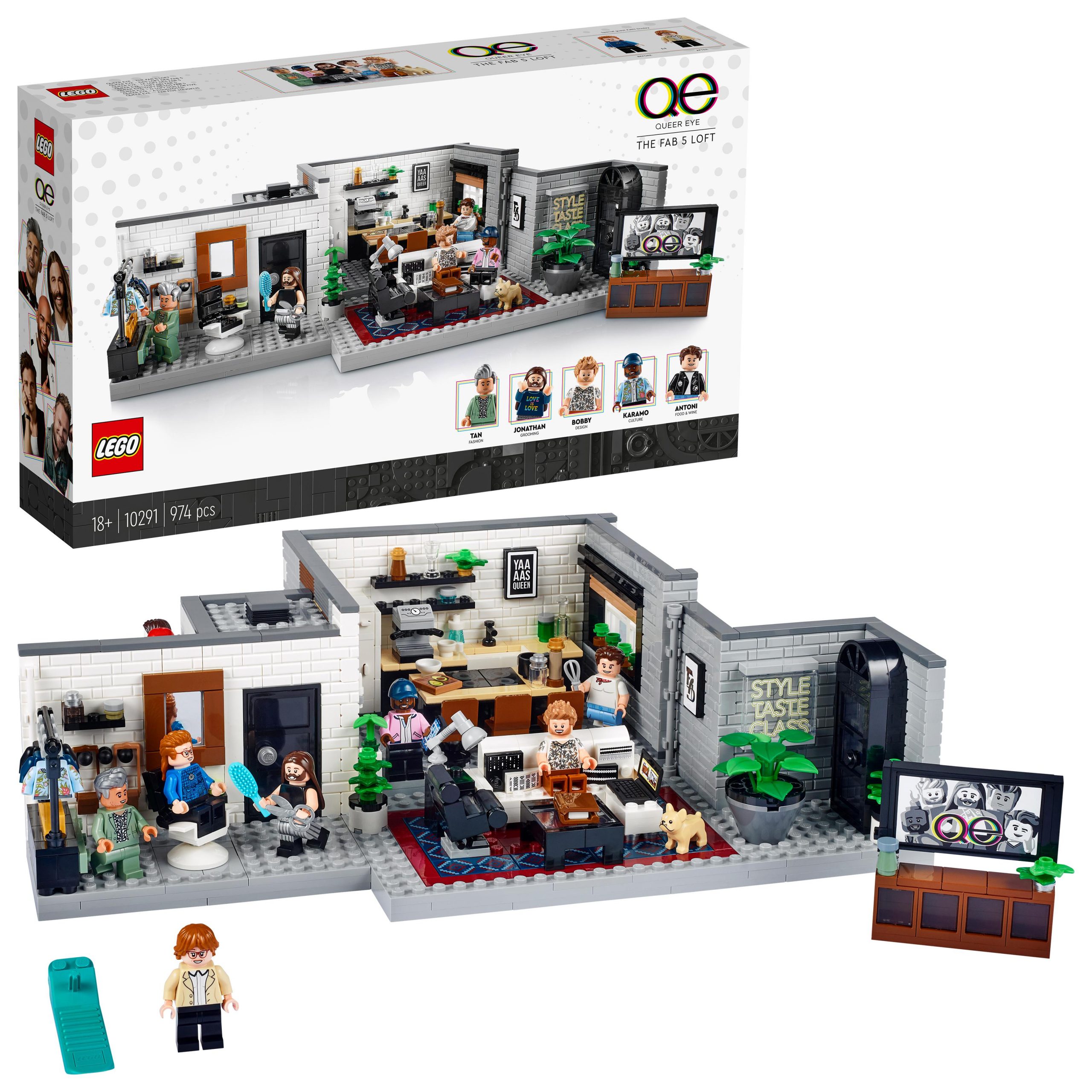 LEGO 10291 QUEER EYE LOFT DEI FAB FIVE