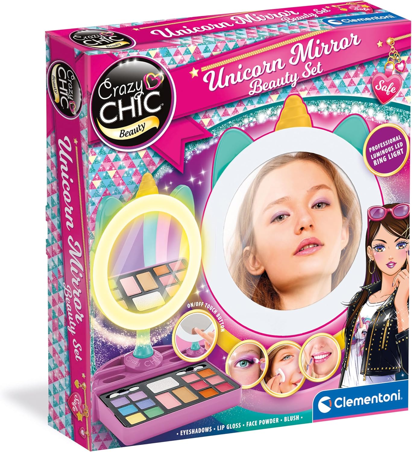 CLEMENTONI 18855 UNICOR MIRROR BEAUTY SET