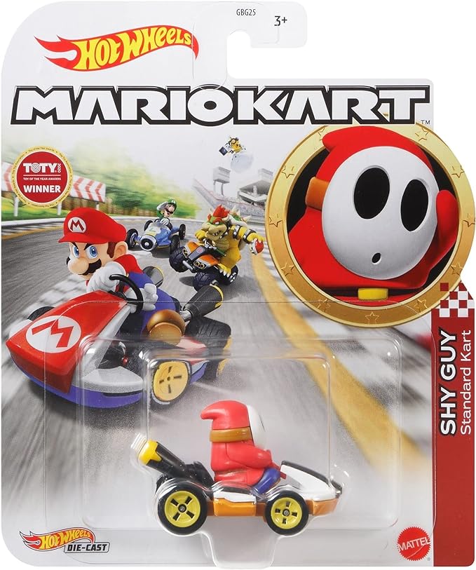 MATTEL GRN25 HOT WHEELS MARIO KART SHY GUY