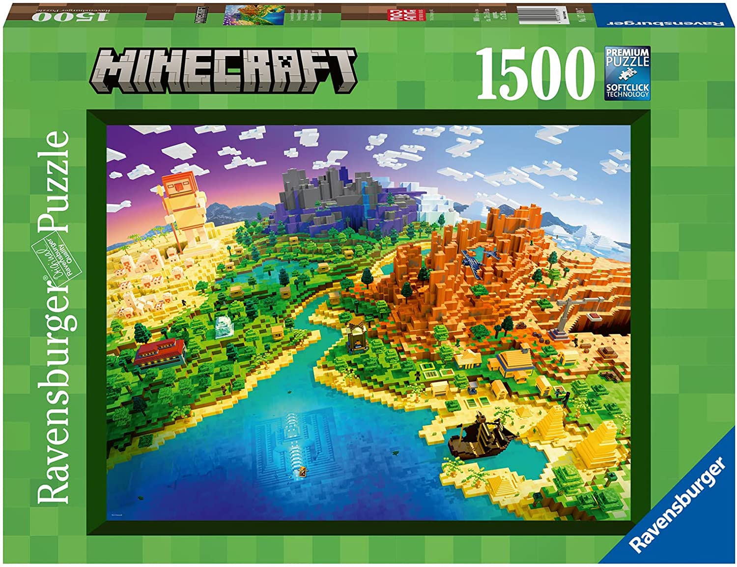 RAVENSBURGER 17189 PUZZLE DA 1500 PZ. WORLD OF MINECRAFT