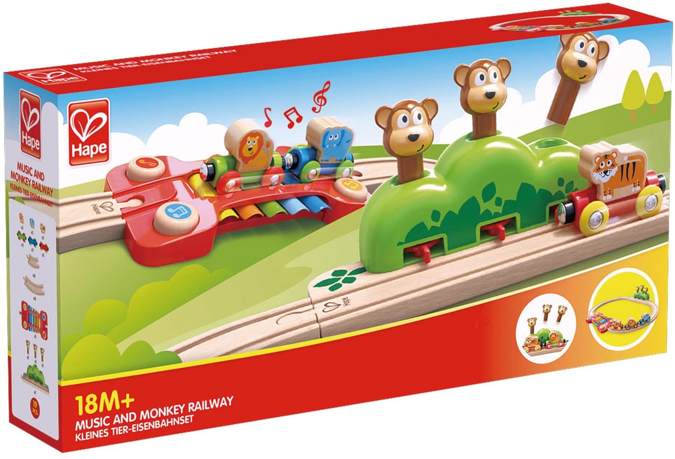 HAPE E3825 PERCORSO MUSICA E SCIMMIETTE SALTELLANTI