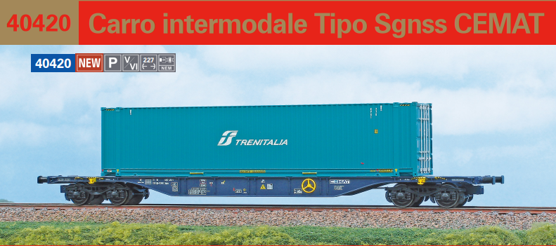 ACME 40420 CARRO INTERMODALE TIPO SGNSS CEMAT