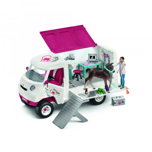 SCHLEICH 2542370 VETERINARIA CON PULEDRO HANNOVER