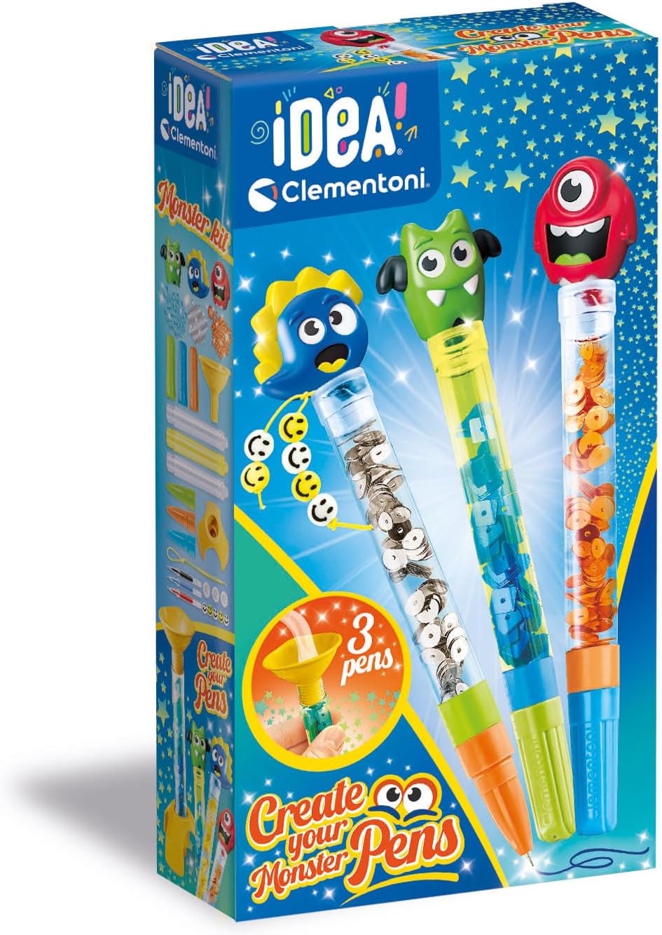 CLEMENTONI 18828 SMALL PENS KIT MONSTER