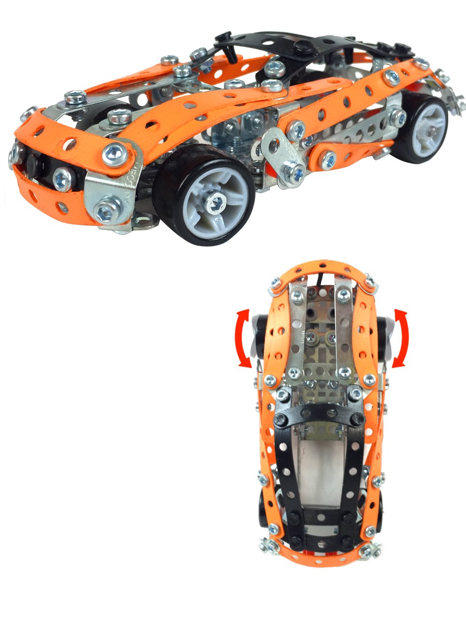 SPINMASTER 6028434 MECCANO 5 MODEL SET - AUTO SPORTIVE