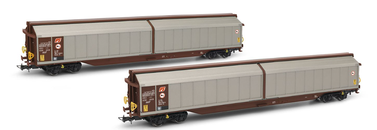 HORNBY HR6597 FS SET 2 CARRI A PARETI SCORREVOLI