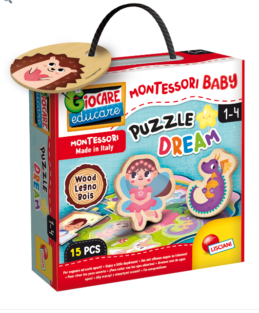 LISCIANI 96862 MONTESSORI LEGNO PUZZLE DREAM