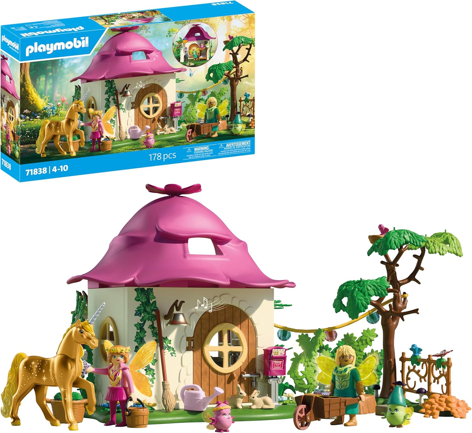 PLAYMOBUL 71838 CASETTA DELLE FATE CON UNICORNO DORATO
