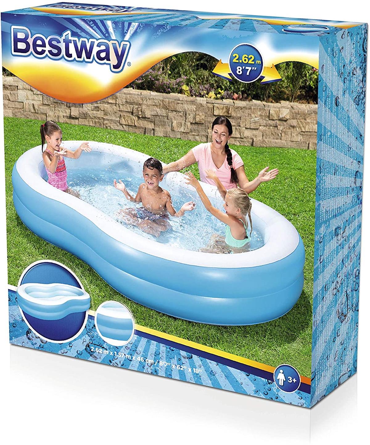 BESTWAY 54117 PISCINA FAMILY A OTTO CM. 262X157X46