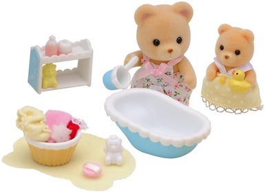 SYLVANIAN FAMILIES 2228 SET BAGNO CON PERSONAGGI