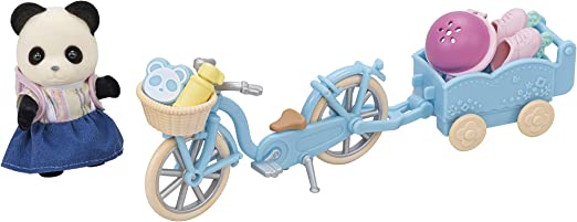 SYLVANIAN FAMILIESA 5652 RAGAZZA PANDA SET BICI E PATTINI