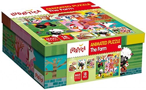 LISCIANI 58037 LUDATTICA ANIMATED PUZZLE THE FARM