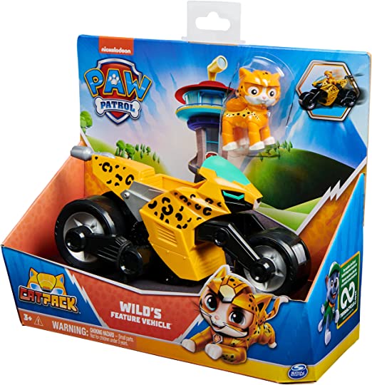 SPINMASTER 6066332 PAW APTROL VEICOLO CAT PAZK DI WILD