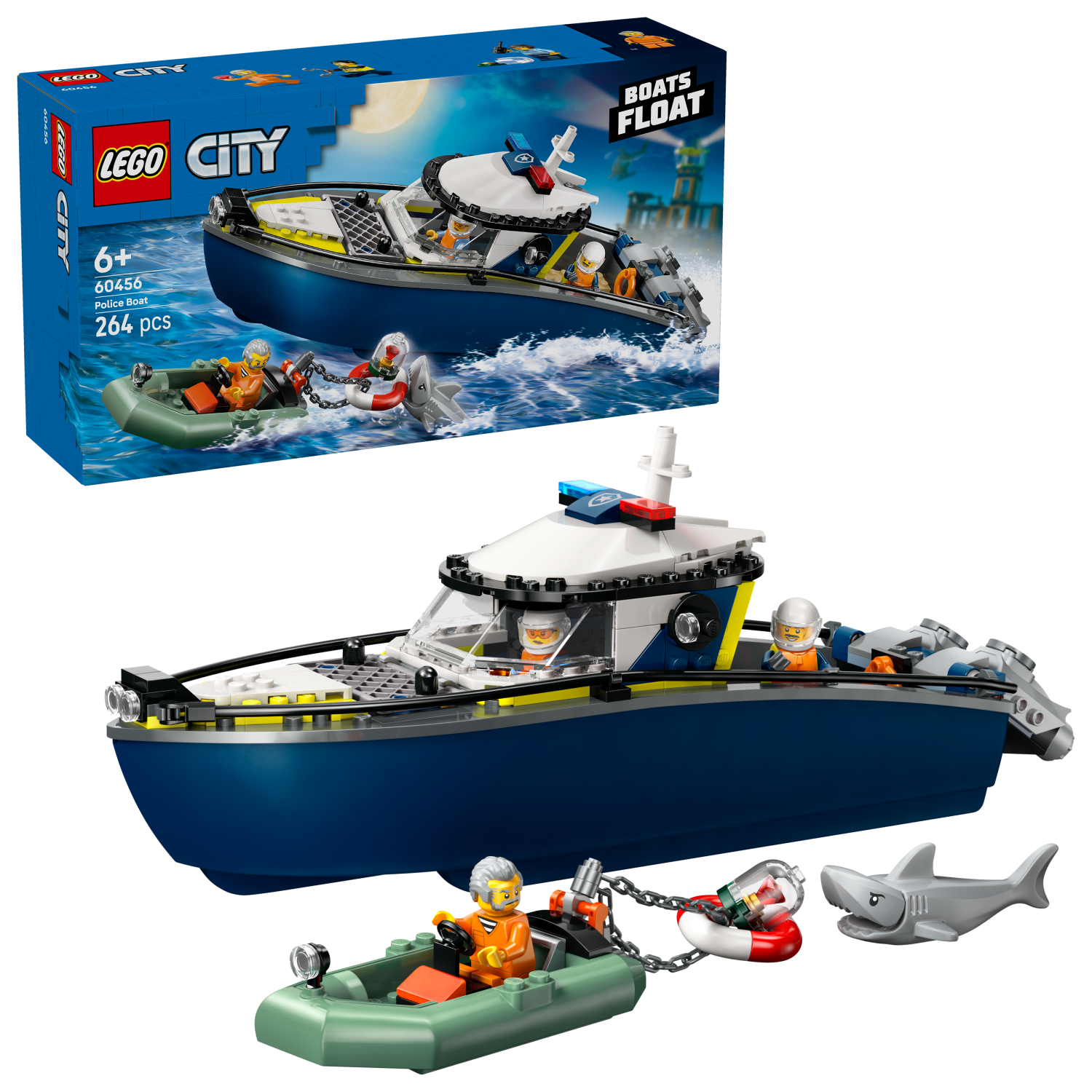 LEGO 60456 INSEGUIMENTO DEL MOTOSCAFO DELLA POLIZIA CITY