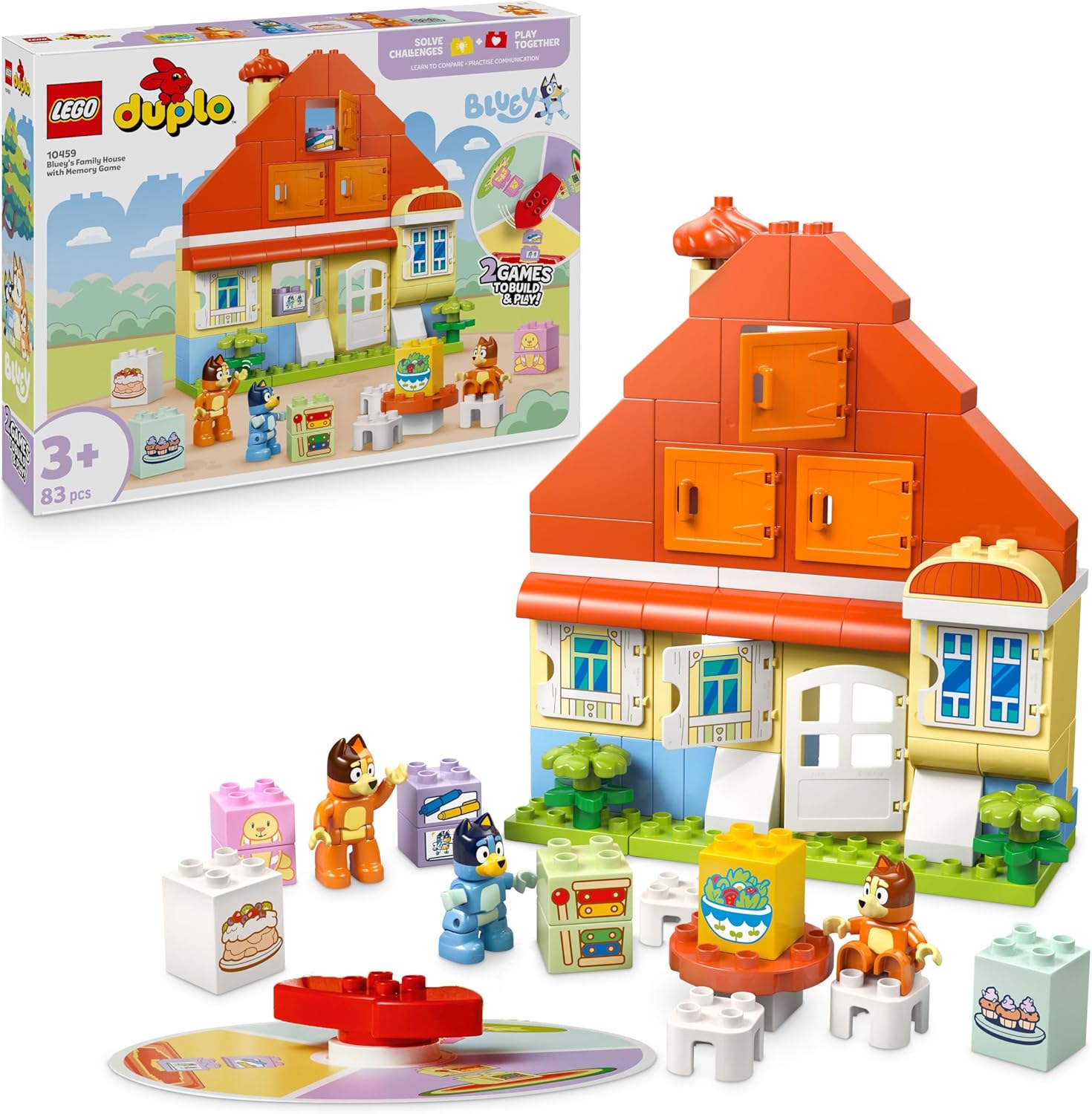 LEGO 10459 CASA DELLA FAMIGLIA DI BLUEY CON GIOCO DI MEMORIA DUPLO