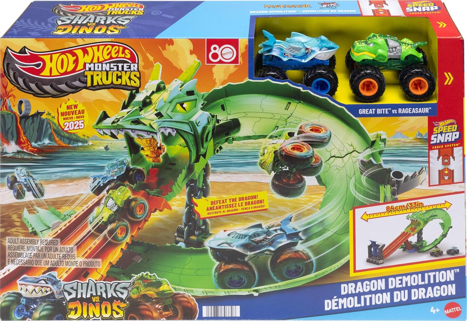 MATTEL JFR06 HOT WHEELS DEMOLIZIONE DEL DRAGO