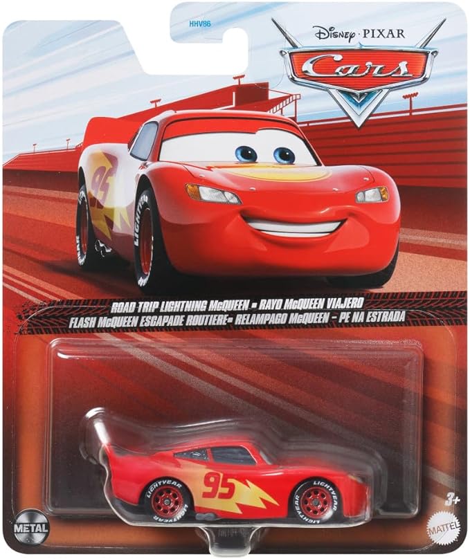 MATTEL HMY81 CARS DIE CAST ROAD TRIP LIGHTING MCQUEEN