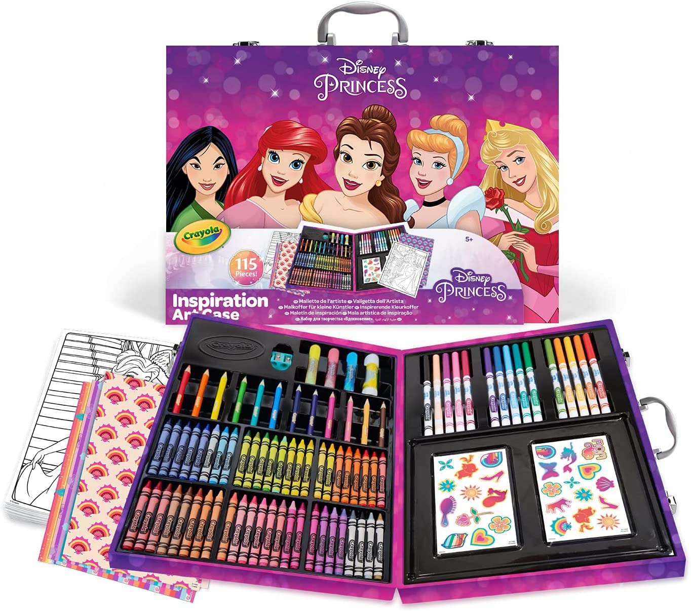 CRAYOLA 251094 VALIGETTA ARCOBALENO DISNEY PRINCIPESSE