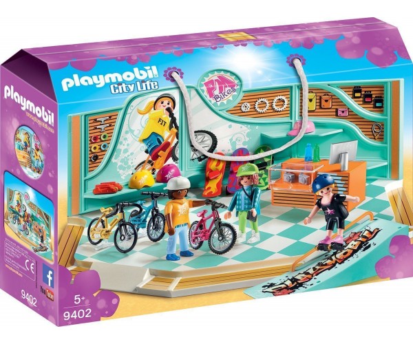 PLAYMOBIL 9402 NEGOZIO DI SKATE E BICICLETTE